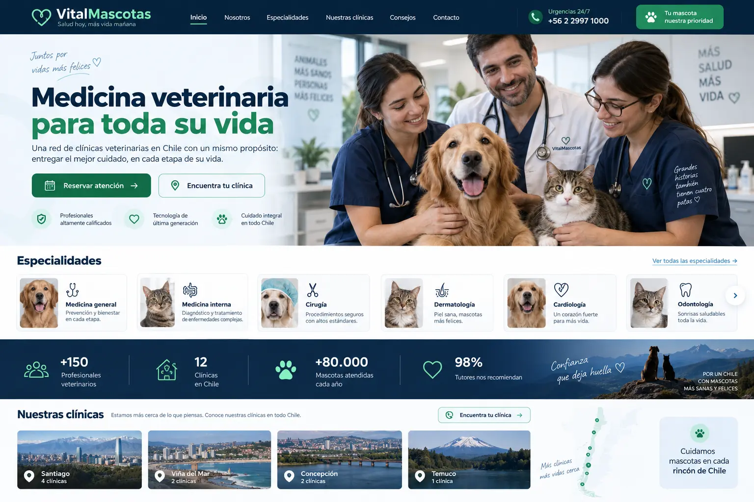 Sitio web VitalMascotas — Sitio Corporativo